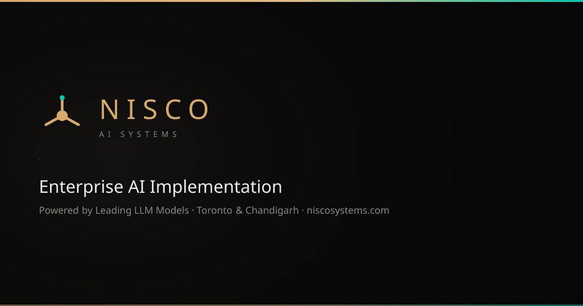 Nisco AI Systems — AI Automation for Enterprise & Small Business | Toronto